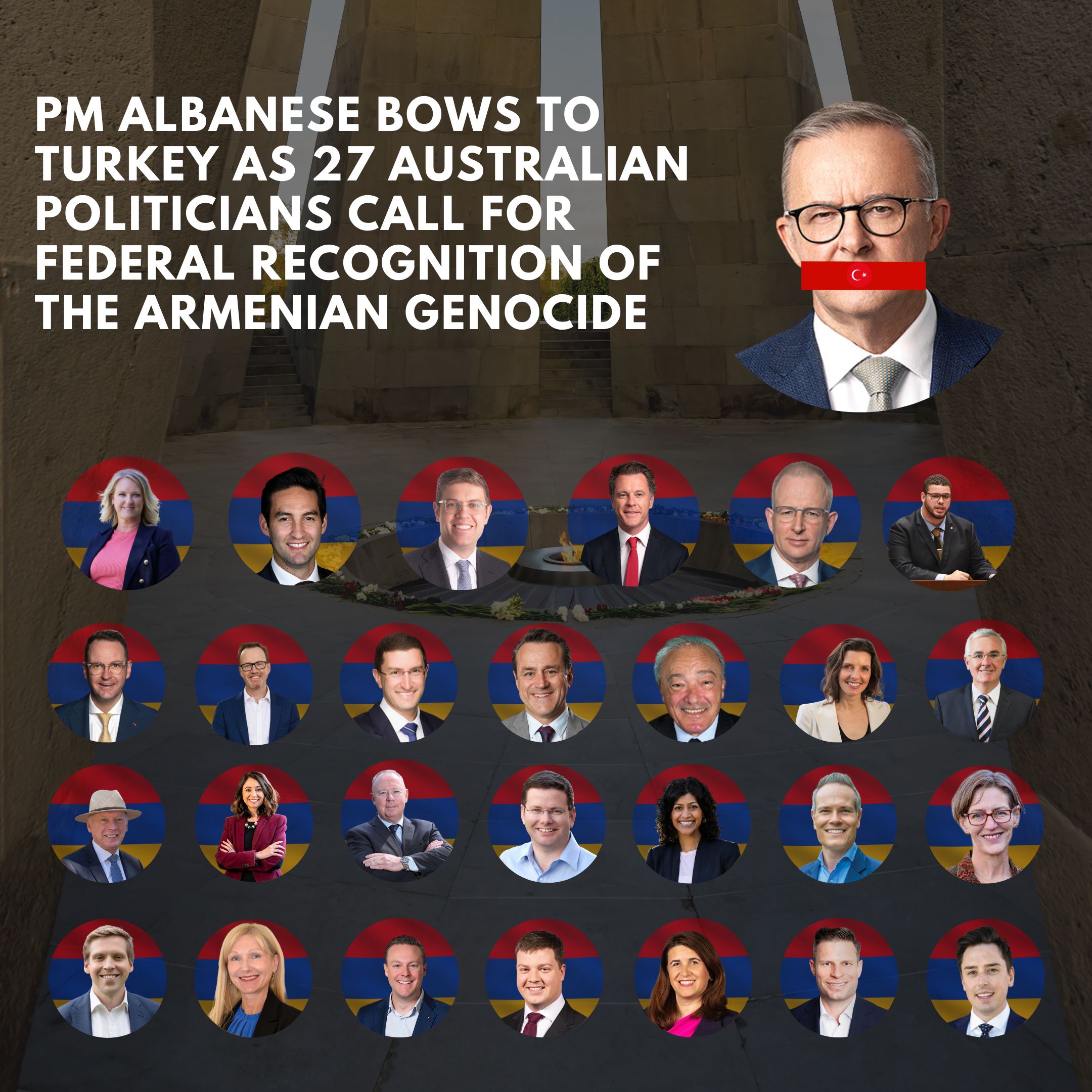 Başbakan Anthony Albanese, rekor sayıda Avustralyalı parlamenterin Ermeni Soykırımı’nın federal olarak tanınması çağrısı yapmasına rağmen Türkiye’ye boyun eğdi – Basın Bültenleri – Haberler |