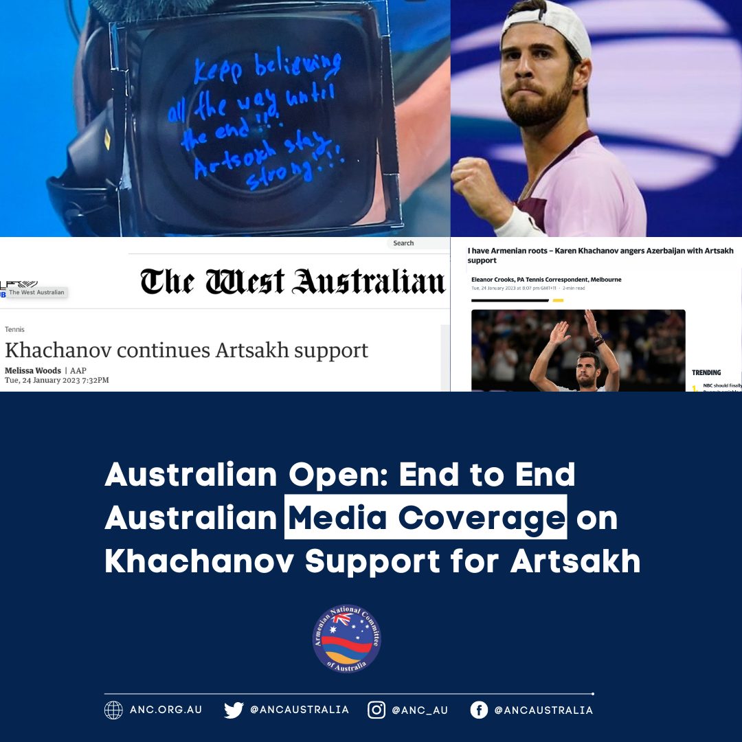 End-to-End Australian Media Coverage of Khachanov Support for Artsakh at Australian Open - Media Releases